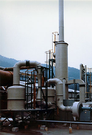 5.アルミニウム溶解炉排ガス処理装置